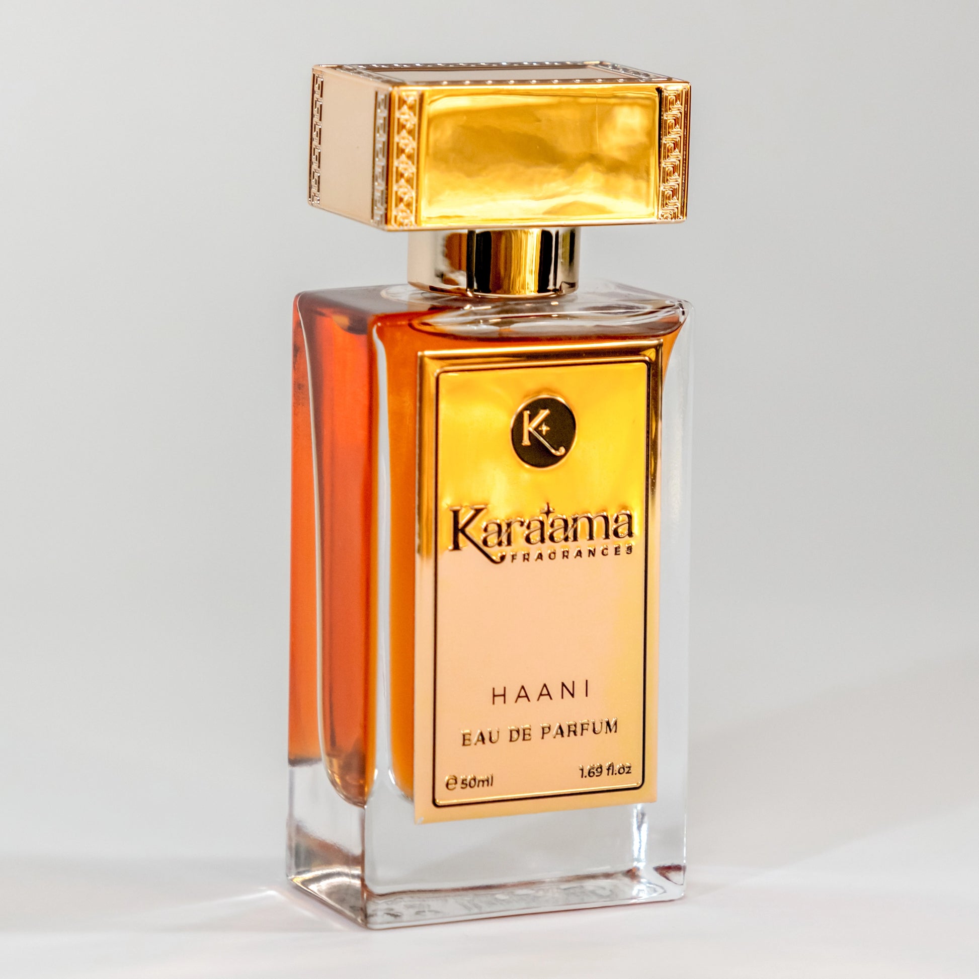 Discover the allure of Karama Fragrances Haani, a luxurious 50ml eau de parfum with a sophisticated, embossed gold cap — a trending choice for scent connoisseurs. #Perfume #LuxuryScent #EauDeParfum #KaramaFragrances #Haani